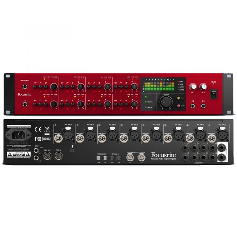 Focusrite Clarett 8Pre X Thunderbolt MuzikOne