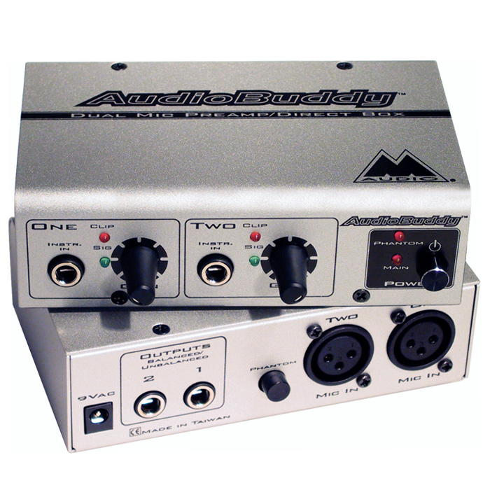M-Audio AudioBuddy Dual Mic Preamp MuzikOne