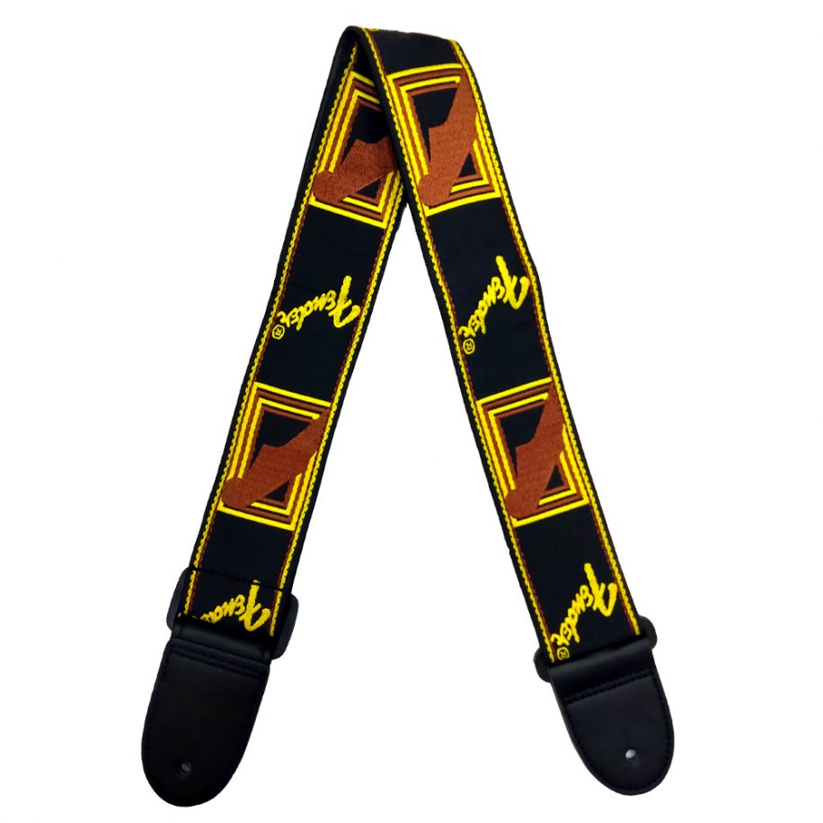 Fender 2″ Monogrammed Strap Black MuzikOne