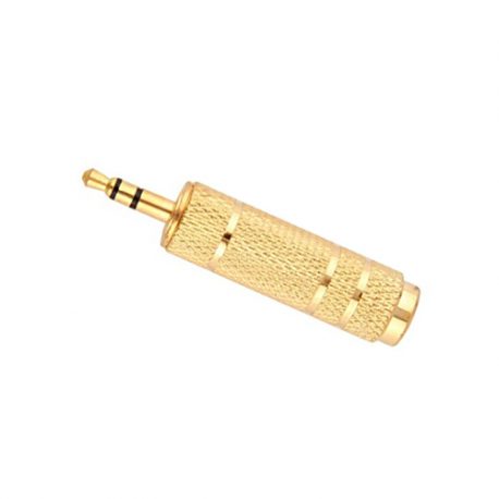 6.25mm-to-3.5mm-Gold-Tone-Converter-Adapter