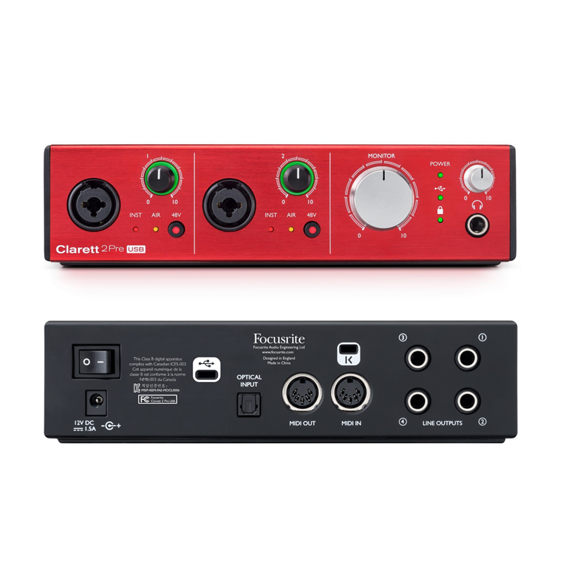 Focusrite Clarett 2Pre USB | MuzikOne