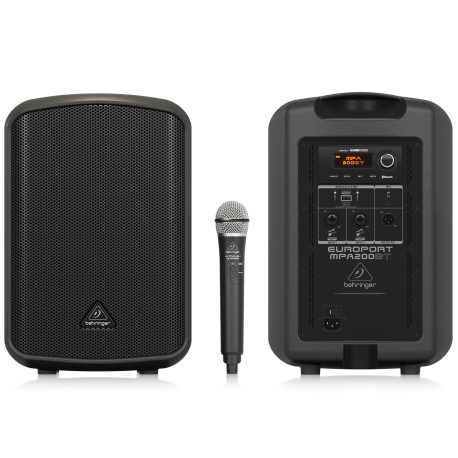 Behringer-MPA200BT-200W-Speaker-with-Wireless-Microphone