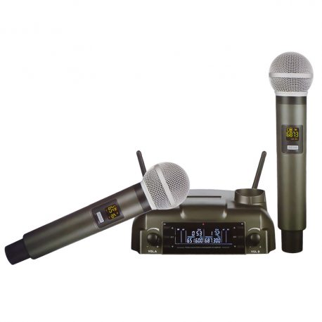 Sapphire-AX450R-Rechargeable-Dual-Channel-Wireless-Microphones
