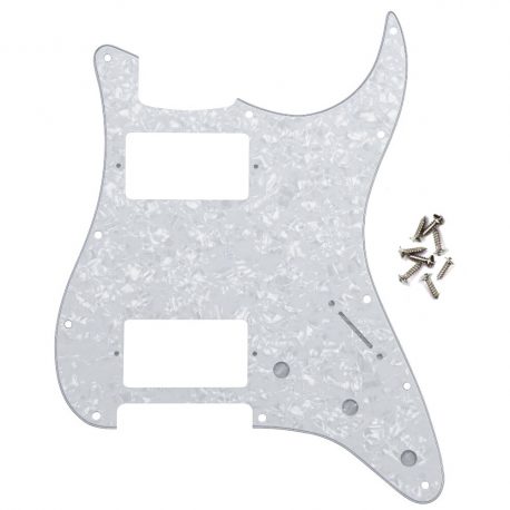 Stratocaster-Strat-Pickguard-Shielded-HH-Dual-Humbucker-Pearl