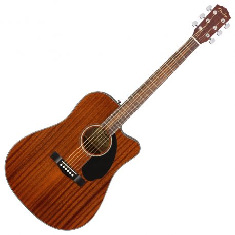 Fender-CD-60SCE-Solid-Top-All-Mahogany-Semi-Acoustic-Guitar