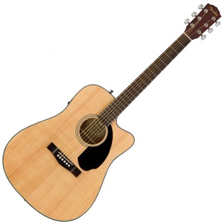 Fender-CD-60SCE-Solid-Top-Natural-Semi-Acoustic-Guitar