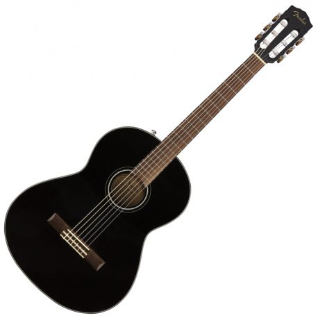 Fender-CN-60S-Black-Classical-Nylon-Spanish-Guitar