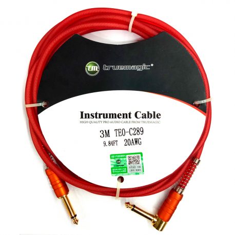 Truemagic-10ft-Instrument-Cable-Angled-Guitar-Cable