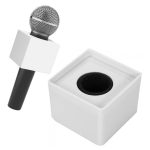 Microphone Flag Square Logo Box