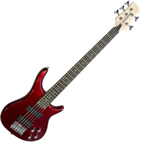 Stedman-Pro-AXE-5-5-String-Bass-Guitar-Wine-Red