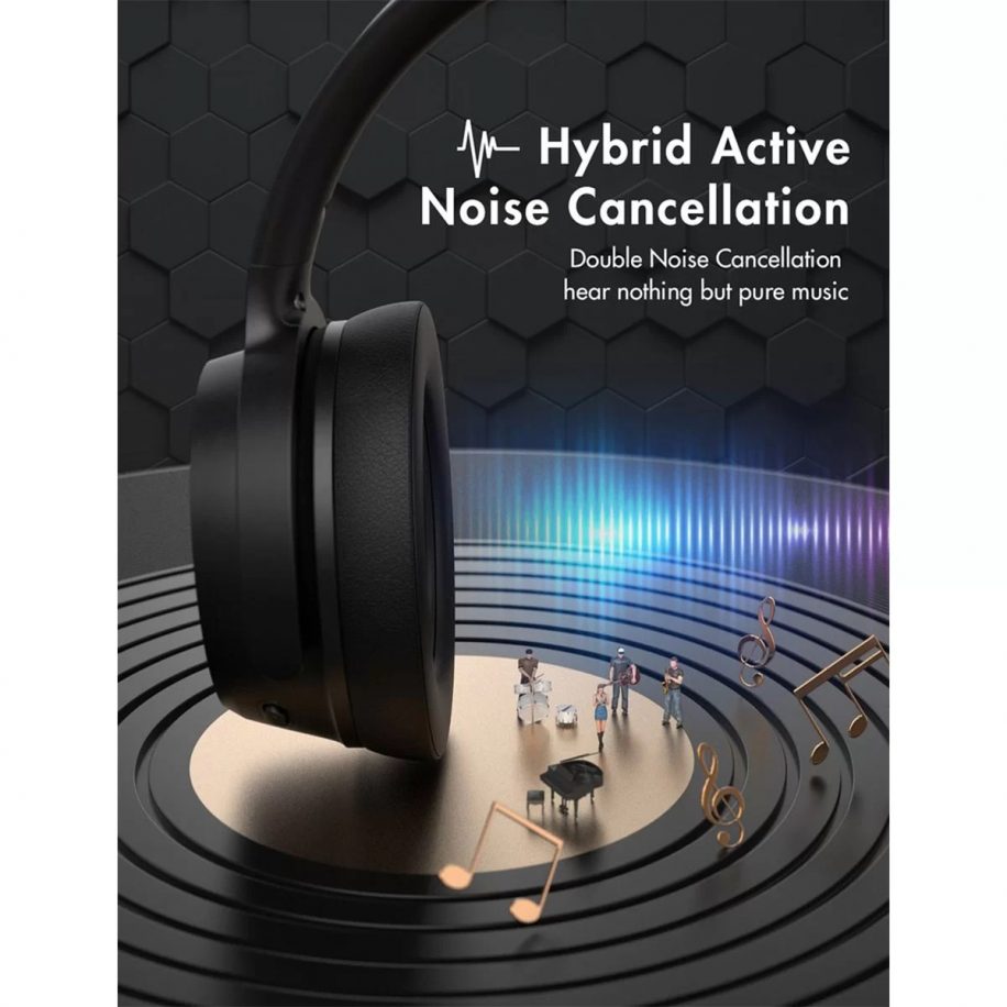 MPOW H19 Hybrid Noise Cancelling Headphones (Wireless & Wired) - MuzikOne