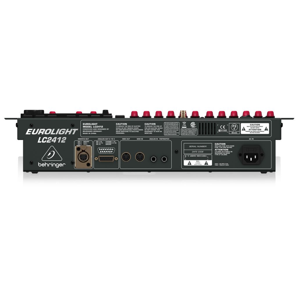 Behringer Eurolight LC2412 Professional 24Channel DMX Lighting Console