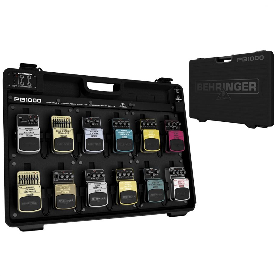 Behringer PB1000 Pedalboard with Power Supply & Patch Cables MuzikOne