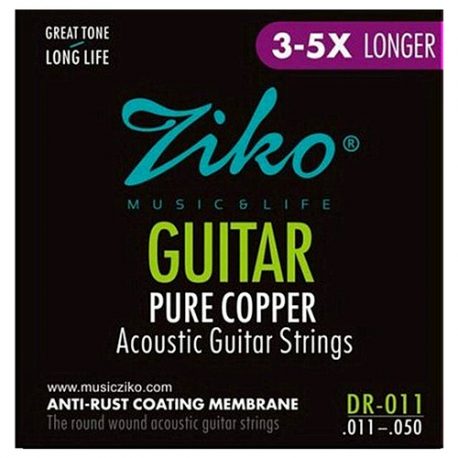 Ziko-DR-011-Pure-Copper-Anti-Rust-Acoustic-Guitar-Strings