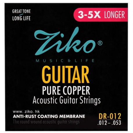 Ziko-DR-012-Pure-Copper-Anti-Rust-Acoustic-Guitar-Strings