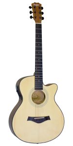 Kasper KSP40C Solid Top Concert Semi Acoustic Guitar