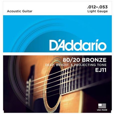 Daddario-EJ11-80-20-Bronze-Acoustci-Guitar-Strings