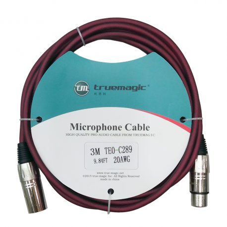Truemagic-Professional-XLR-Male-Female-Cable-3-meters-brown