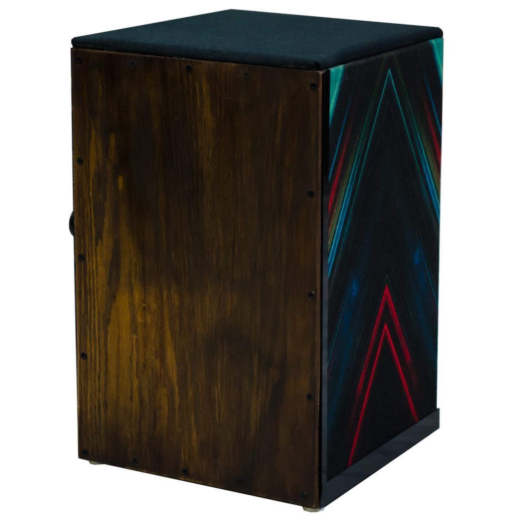 Cajon Drum Clapbox Dark Brown Wood MuzikOne