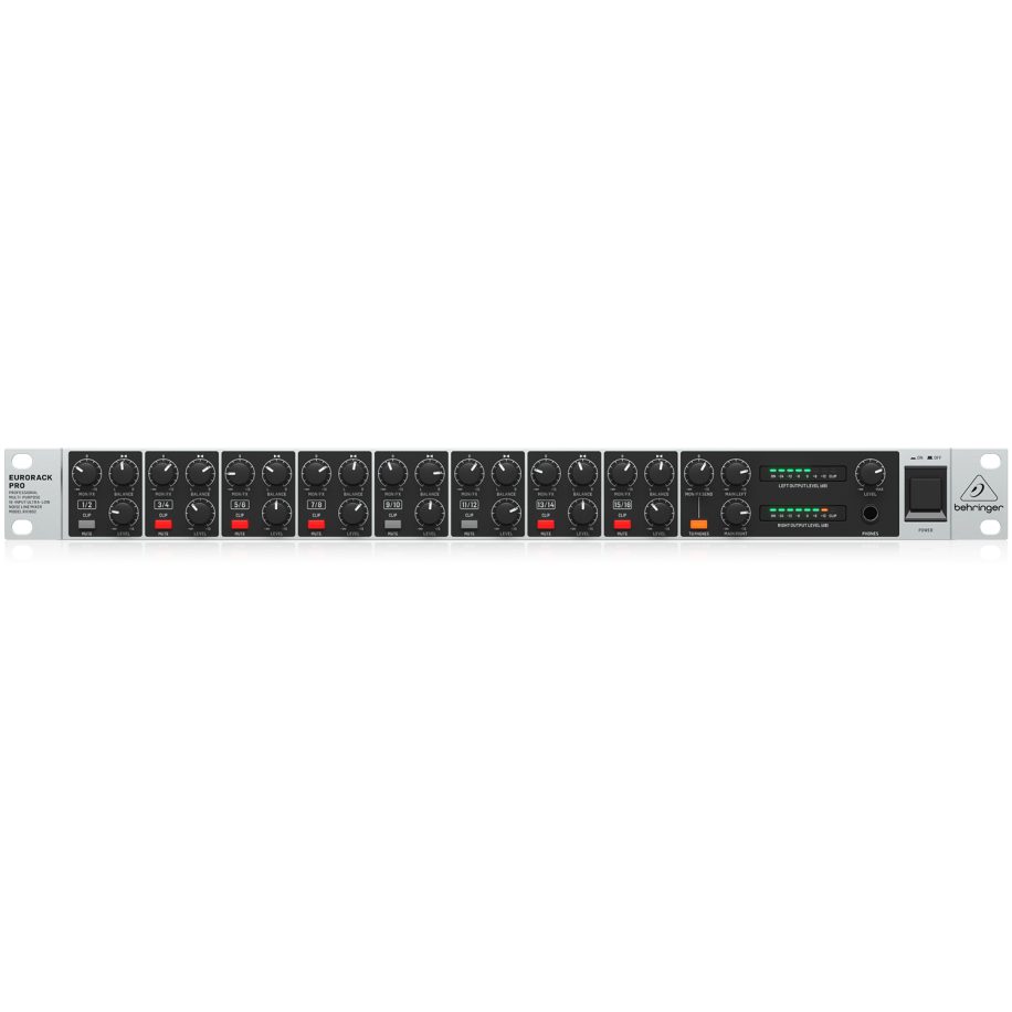 Behringer Eurorack Pro RX1602 V2 Rackmount Line Mixer MuzikOne