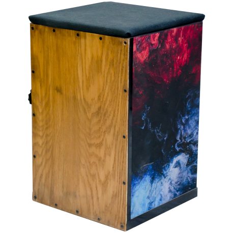 Cajon-Drum-with-Abstract-Pattern
