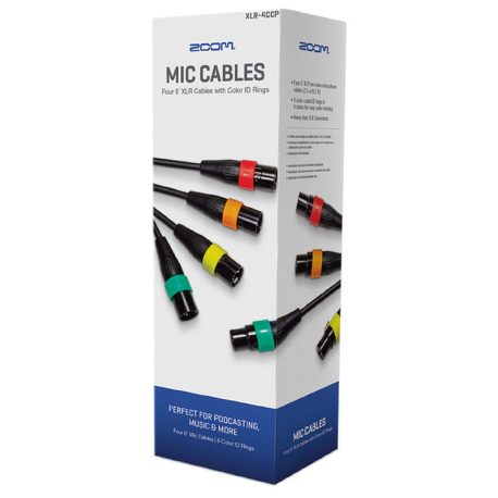 Zoom-XLR-4CCP-XLR-Cables-with-Color-ID-Rings
