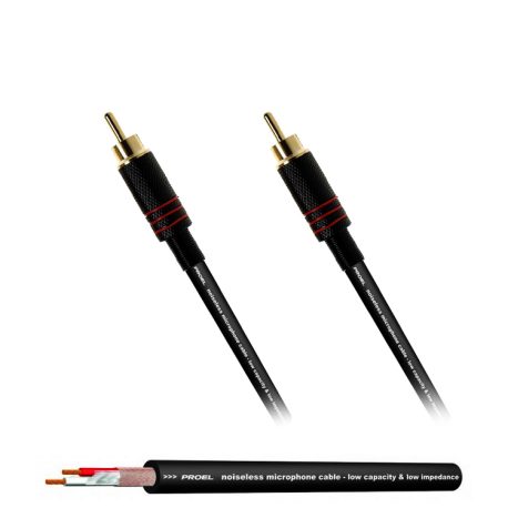 Proel-RCA-Professional-Cable-made-in-Italy-Black