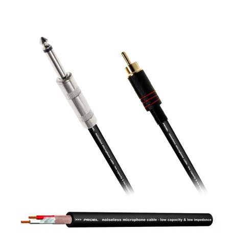 Proel-RCA-to-Phono-Professional-Cable-made-in-Italy-Black