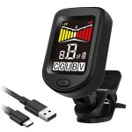 Clip on Chromatic Tuner USB-C Rechargeable