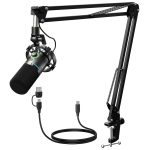 Maono PD200XS USB/XLR Dynamic Microphone with Boom Arm