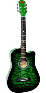 Dream Apprentice Series AC-38 Acoustic Guitar – Green Stripe Burst
