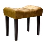 Piano Bench Wooden with Curved Cushion Seat