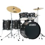 Tama Imperialstar IE62C 6-piece Drum Set with Throne & Hardware - Black Oak Wrap