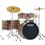 Tama Imperialstar IE62C 6-piece Drum Set with Throne & Hardware - Coffee Teak Wrap